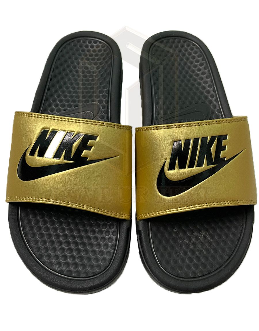  DÉP NIKE BENASSI JDI BLACK METALLIC GOLD 