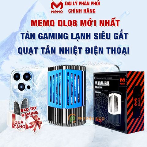  VOUCHER 15% - Quạt tản nhiệt điện thoại có sò lạnh chính hãng MEMO DL08 
