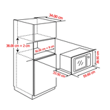 Lò vi sóng âm tủ Electrolux EMS2085X 20 Lít