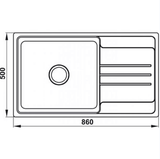 Chậu 1 Hố Hafele HS20-SSN1S60 567.20.266