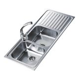 Chậu rửa bát Inox 2 hố Teka CLASSIC 2B 1D