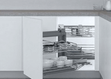 Giá Góc Xoay Liên Hoàn Nan Inox Eurogold EP101 ( Mở Trái )