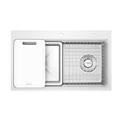 Chậu Rửa Bát 1 Hố Konox KN8048TS Dekor