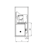 Rổ Bát Đĩa Nâng Hạ 700mm lưới tròn Hafele KOSMO C - Lento 504.76.010