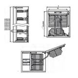 Tủ Kho Inox 304 Nan Oval 4 Tầng Eurogold EPV1460