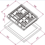 Bếp Gas Teka EX 60.1 3G AI AL DR CI BUT