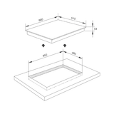 Bếp Từ 5 vùng nấu Malloca Skylux MH-885