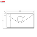 Chậu Rửa Bát 1 Hố Konox TARI 8748SR