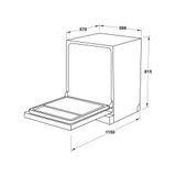 Máy Rửa Bát Hafele HDW-SI60AB 538.21.320 Bán Âm