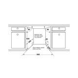 Máy Rửa Bát Hafele HDW-SI60AB 538.21.320 Bán Âm