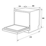 Máy Rửa Bát 6 Bộ Hafele HDW-T50B 539.20.600