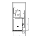 Rổ Bát Đĩa Nâng Hạ 800mm lưới tròn, kèm ống đũa Hafele KOSMO C - LENTO 504.76.142