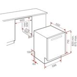 Máy rửa chén Teka lắp âm toàn phần DW8 80 FI