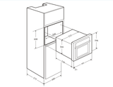 Lò nướng âm tủ Cata ME 7207 BK