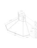 Hút mùi gắn tường Elica ACUTA IX