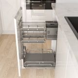 Giá chai lọ, gia vị tủ dưới Hafele OMERO multi 350 - 595.00.804