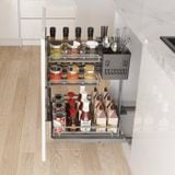 Giá chai lọ, gia vị tủ dưới 450mm Hafele OMERO multi - 595.00.806