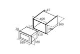 Lò vi sóng âm tủ CATA MC 25 D