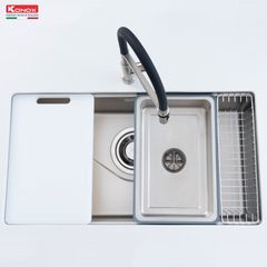 Chậu Rửa Bát 1 Hố Konox Tari 8748SM – Đa năng, tinh gọn cho không gian bếp hiện đại