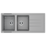 Chậu rửa bát đá 2 hố Konox Phoenix 1160 Grey
