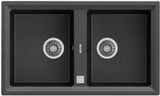 Chậu rửa bát đá 2 hố Teka STONE 90 B-TG 2B Black