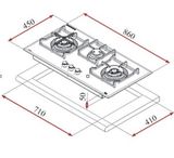 Bếp Gas 3 Teka GVI 78 3G AI AL 2TR