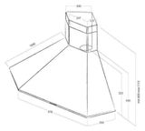Hút mùi gắn tường Elica ACUTA BL