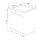 Máy Rửa Bát Độc Lập Malloca MDW14-S10TFT