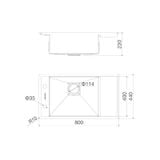 Chậu Rửa Bát 1 Hố Malloca MS 6303 WST