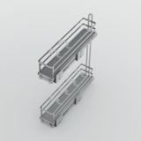 Giá chai lọ, gia vị tủ dưới Hafele OMERO 150 - 549.20.890
