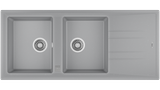 Chậu rửa bát đá 2 hố Teka STONE 80 B-TG 2B 1D Grey