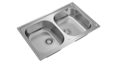 Chậu rửa bát inox 2 hố Teka UNIVERSE 80 T-XP 2B