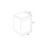 Máy rửa bát độc lập Teka DFS 26610 220 50 SS