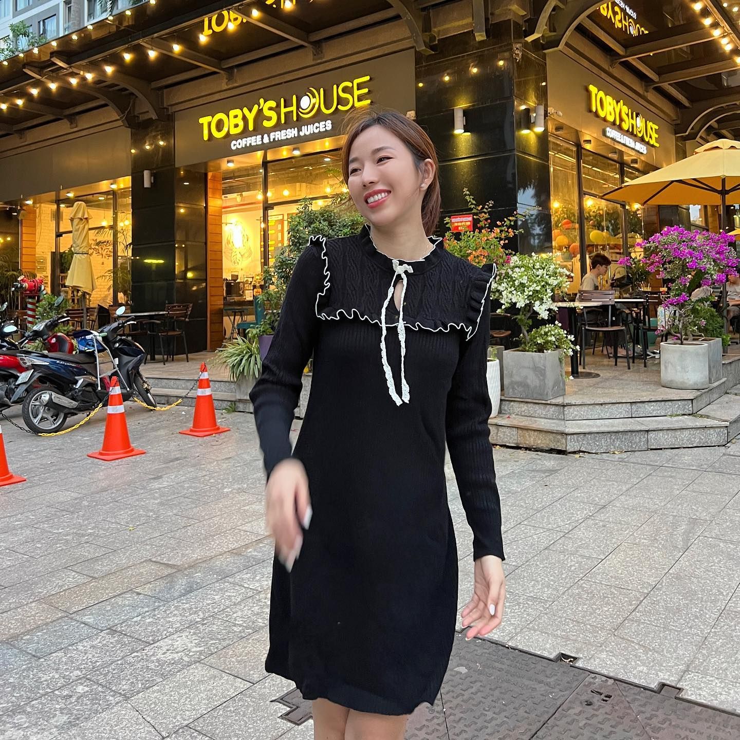 VÁY LEN ĐEN ZARA CỔ NƠ SẴN SIZE S M L  Techi Yaa