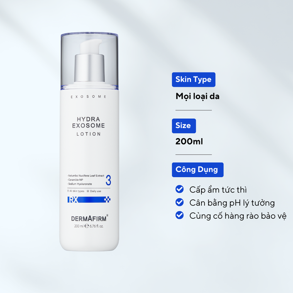  Hydra Exosome Lotion - Sữa dưỡng cấp ẩm cho làn da 