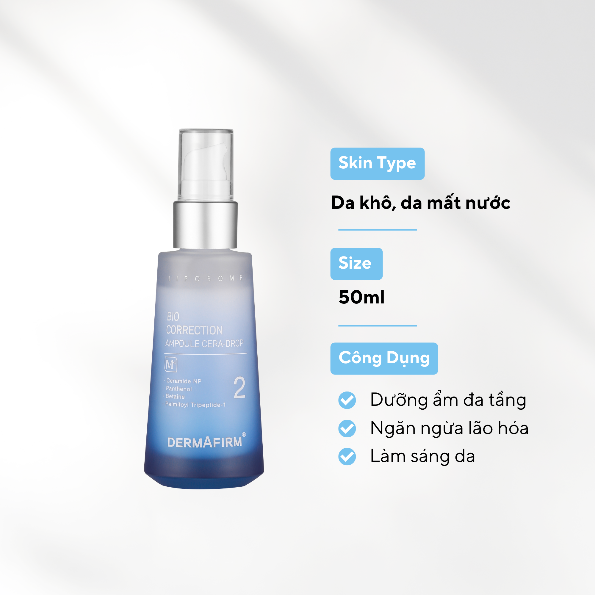  Bio Correction Ampoule Cera-drop M4 - Ampoule trẻ hóa và tái tạo da đa tầng 