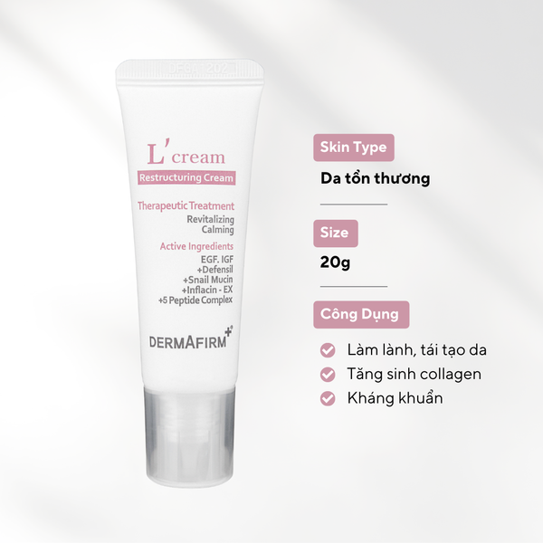  L'Cream - Kem dưỡng hỗ trợ tái tạo da sau trị liệu 