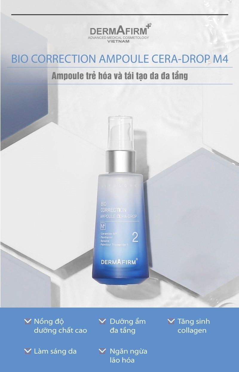  Bio Correction Ampoule Cera-drop M4 - Ampoule trẻ hóa và tái tạo da đa tầng 