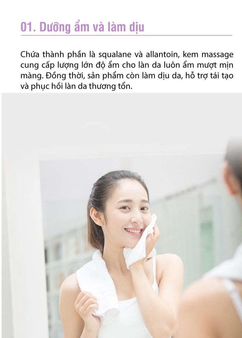  Creamy Bomb Massage Cream - Kem massage phục hồi và làm dịu da tức thì 