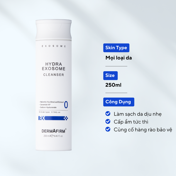  Hydra Exosome Cleanser - Sữa rửa mặt cấp ẩm cho làn da 