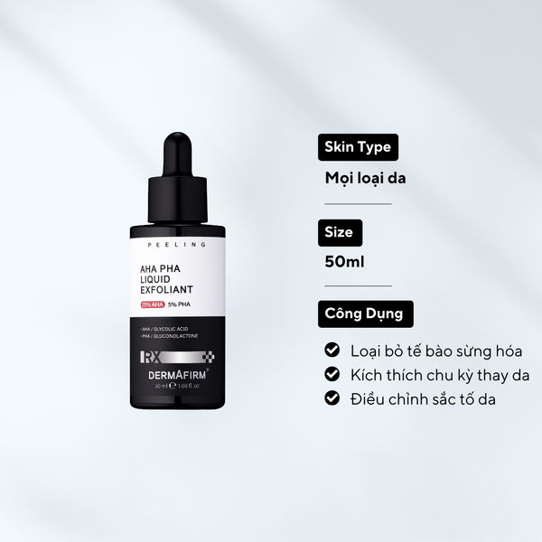  AHA PHA Liquid Exfoliant - Tẩy da chết hóa học 