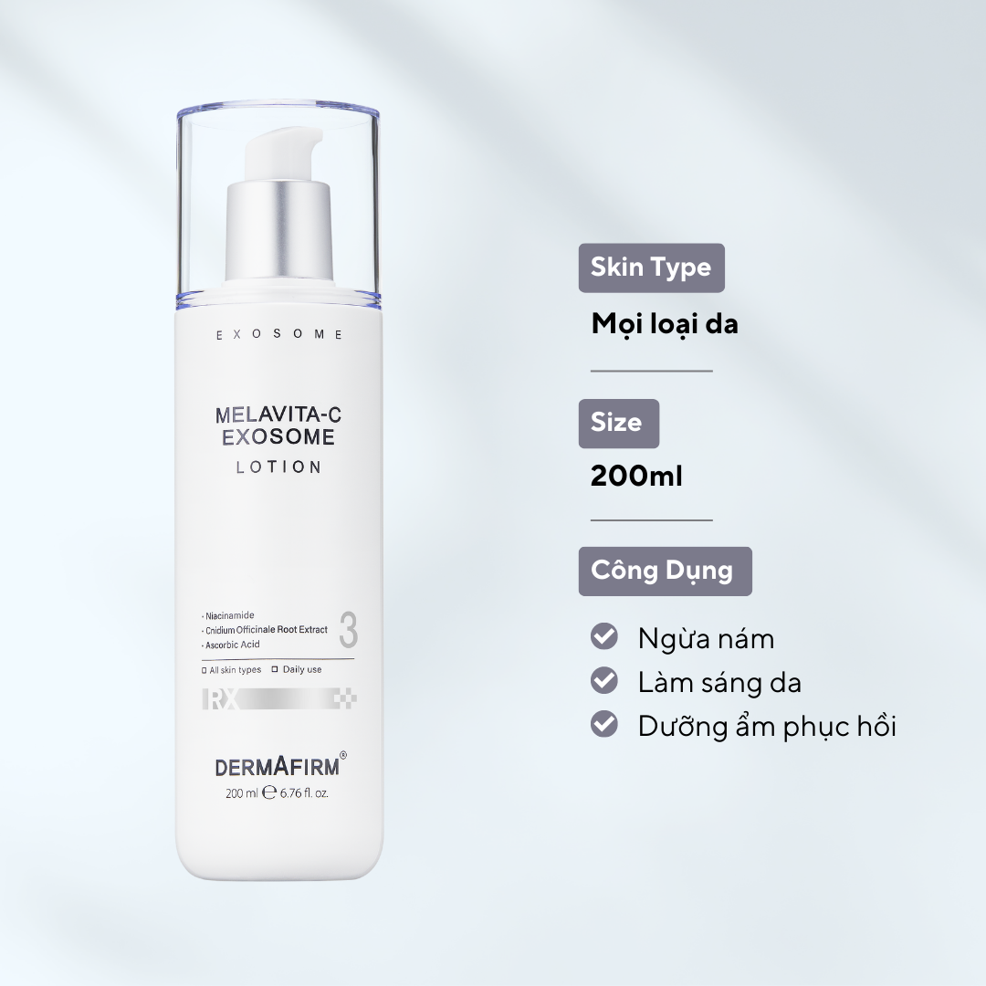  Melavita-C Exosome Lotion - Sữa dưỡng tái sinh trắng sáng da 