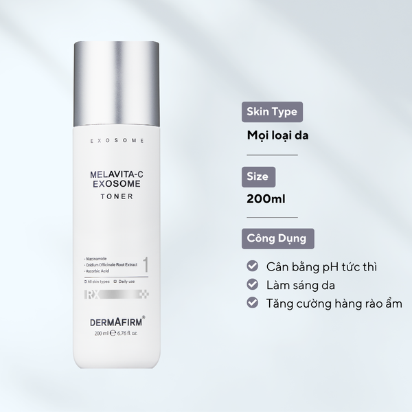  Melavita-C Exosome Toner - Nước cân bằng hỗ trợ làm sáng da 
