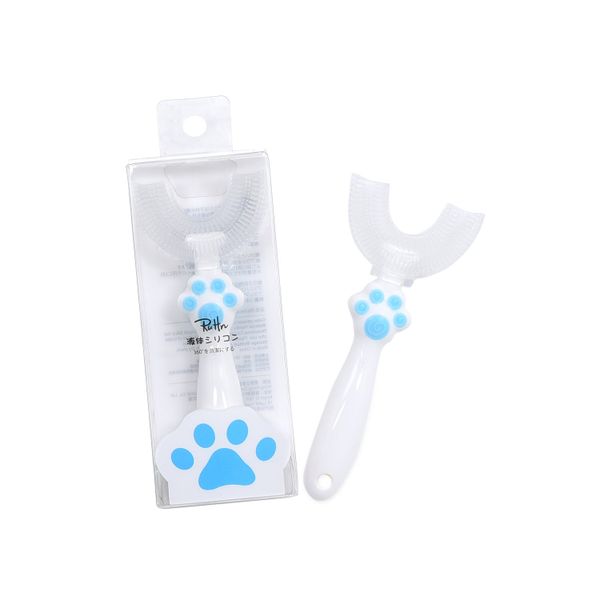  Bàn chải đánh răng và mát-xa nướu silicon chữ U 360 độ RuHn 