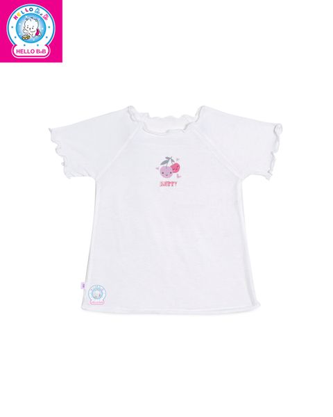  Áo dún bèo trắng tay ngắn Bamboo AL0074 