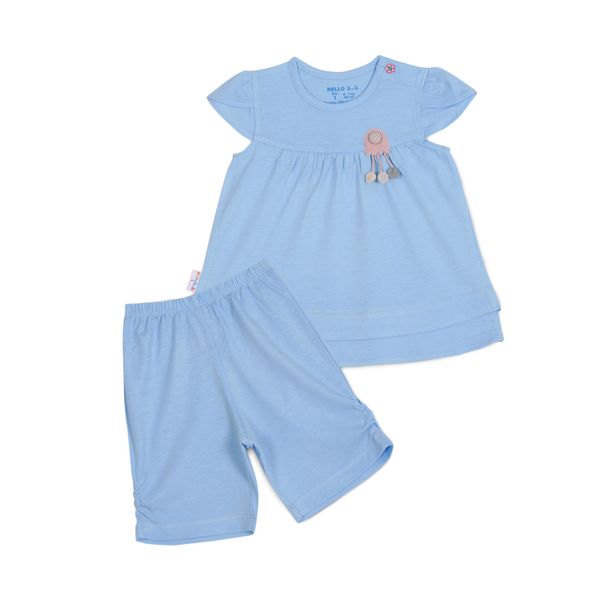  BỘ NGẮN CỔ TRÒN TAY ĐÔI BÉ GÁI 1288 