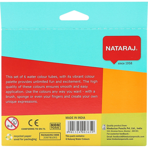  Màu nước Nataraj  (5ml/màu) 