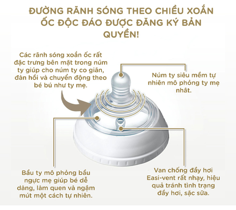  Núm ty silicon Tommee Tippee Slow Flow (0-3 tháng) - 422120 