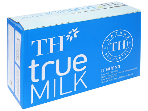  Sữa Tươi Tiệt Trùng Ít Đường TH true MILK 110 ml 