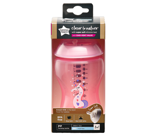  Bình sữa tự nhiên Tommee Tippee 340ml Hồng - 422698 